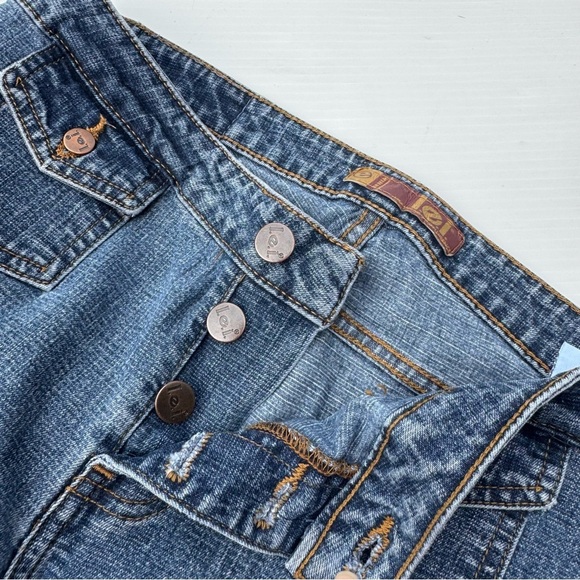 Vintage Y2K L.E.I. Flare Classic Blue Denim Jeans - Picture 11 of 15